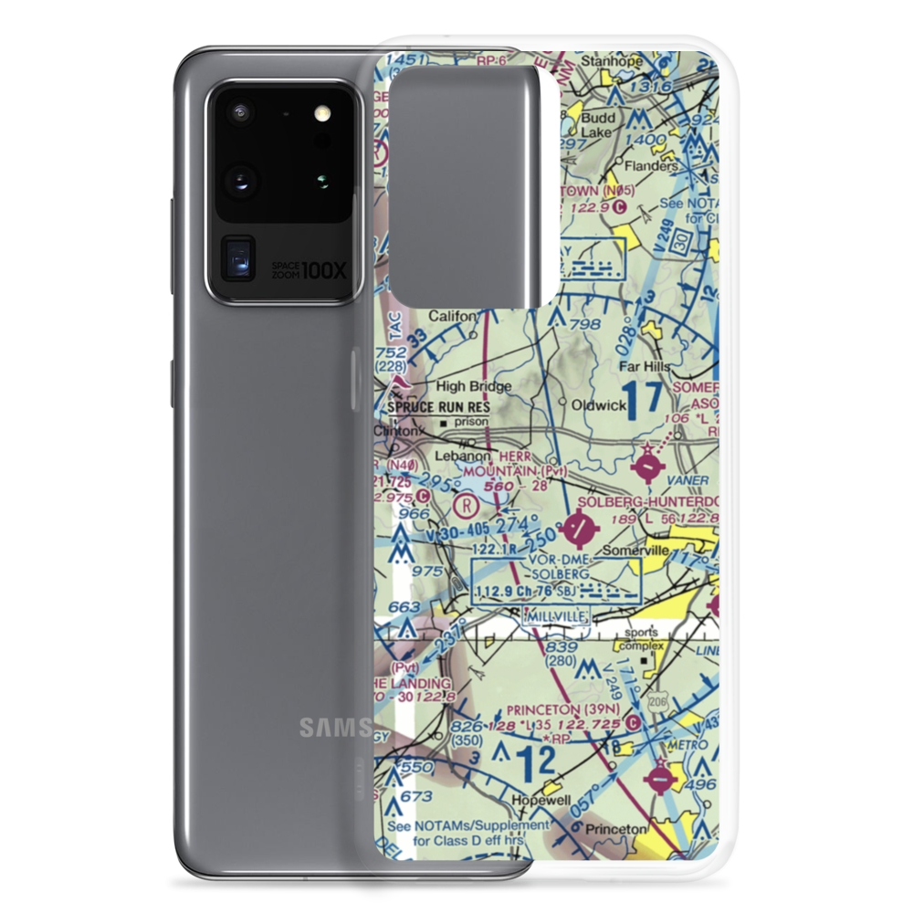 Garden State Balloonport (55NJ) VFR Sectional Samsung Case Samsung Galaxy S20 Ultra model shown