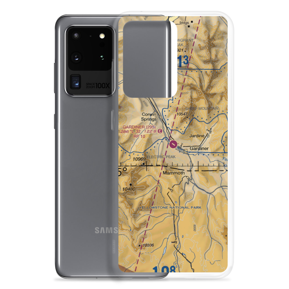 Gardiner Airport (29S) VFR Sectional Samsung Case Samsung Galaxy S20 Ultra model shown