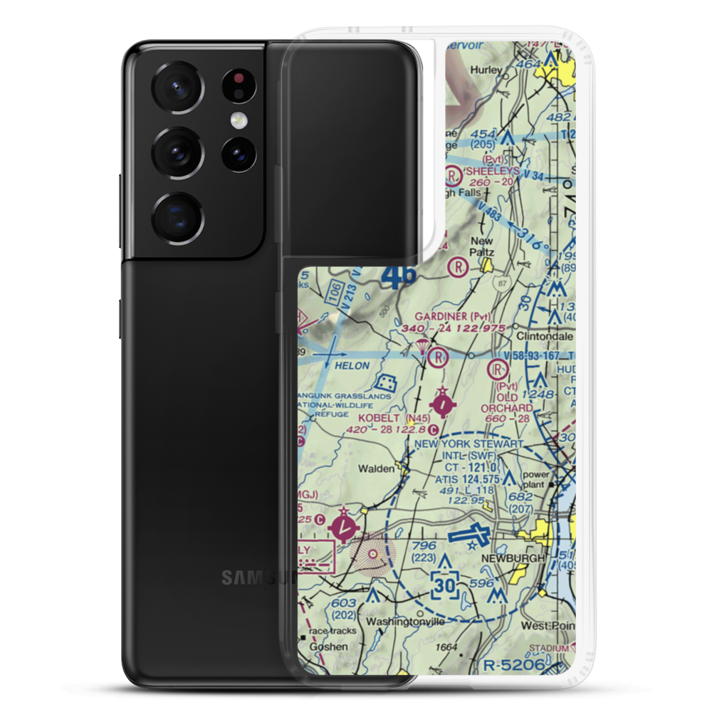 Gardiner Airport (5NY5) VFR Sectional Samsung Case Samsung Galaxy S21 Ultra model shown