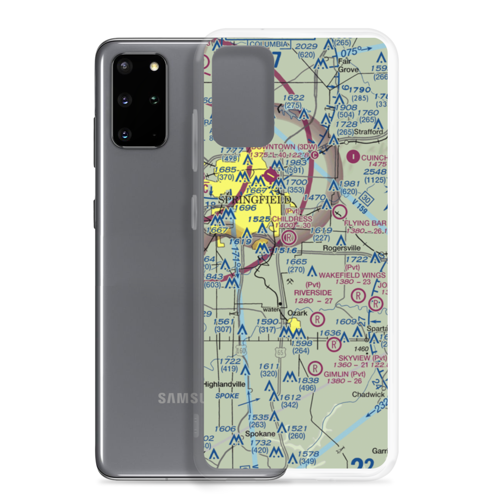 Gardner Airport (39MO) VFR Sectional Samsung Case Samsung Galaxy S20 Plus model shown