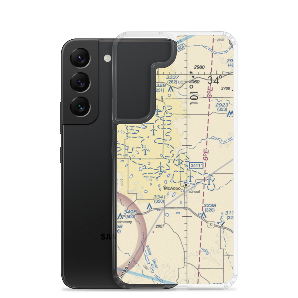 Gardner Farm Airport (18XS) VFR Sectional Samsung Case Samsung Galaxy S22 model shown
