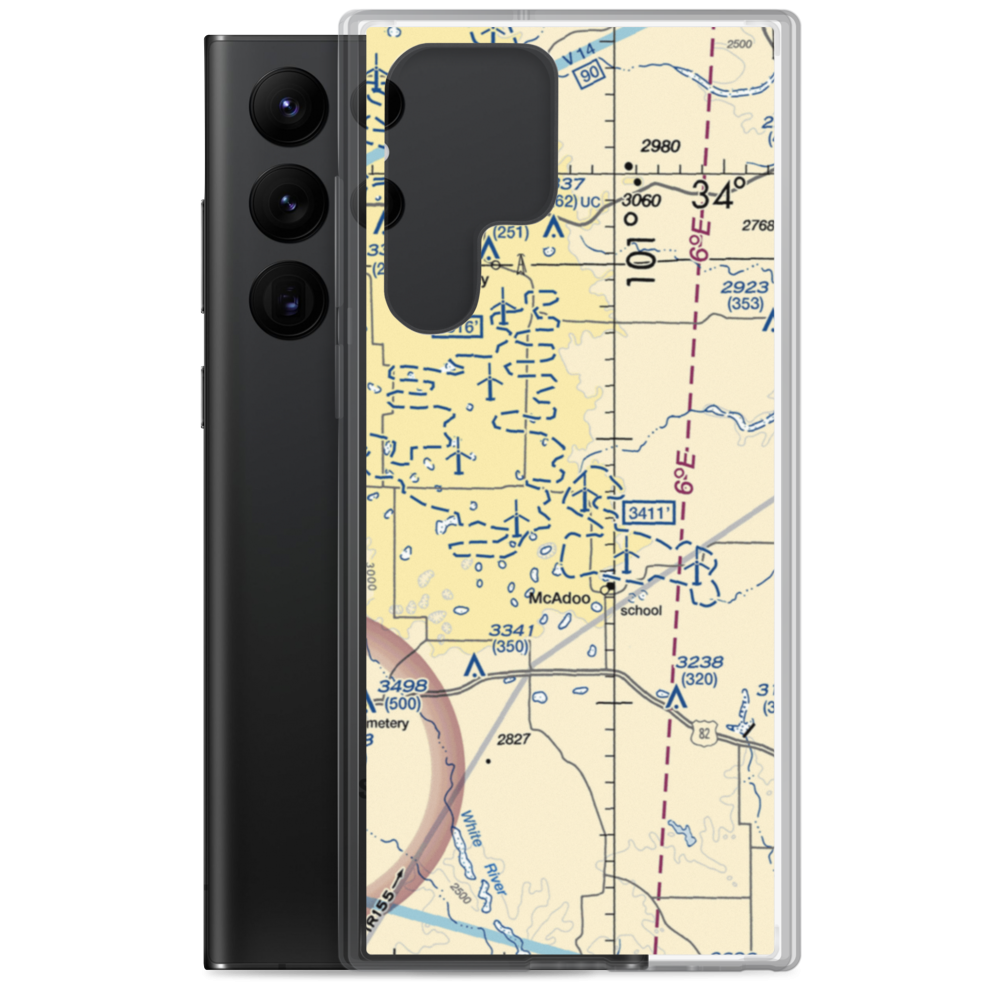 Gardner Farm Airport (18XS) VFR Sectional Samsung Case Samsung Galaxy S22 Ultra model shown