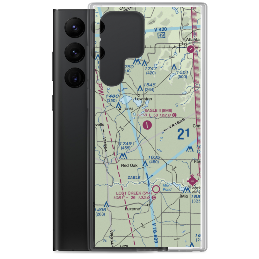 Garland Airport (8M8) VFR Sectional Samsung Case Samsung Galaxy S22 Ultra model shown
