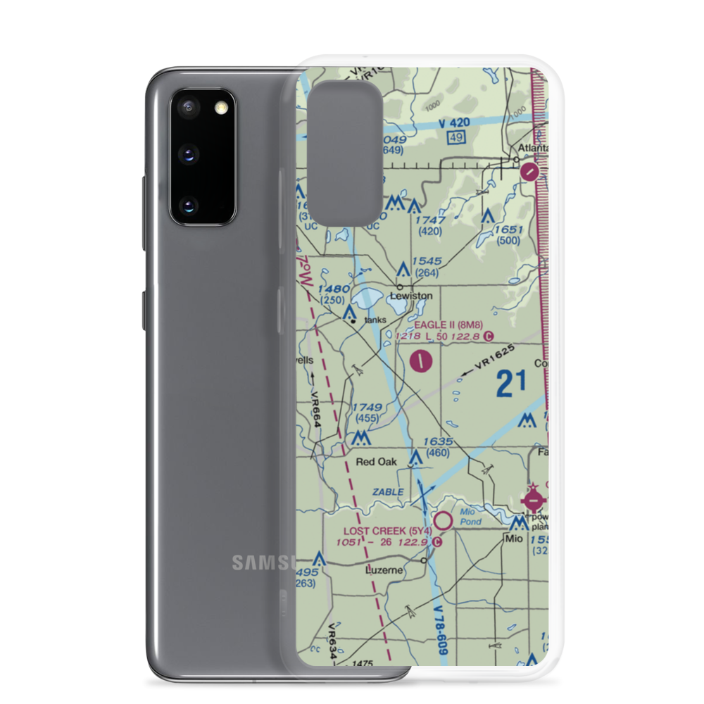 Garland Airport (8M8) VFR Sectional Samsung Case Samsung Galaxy S20 model shown