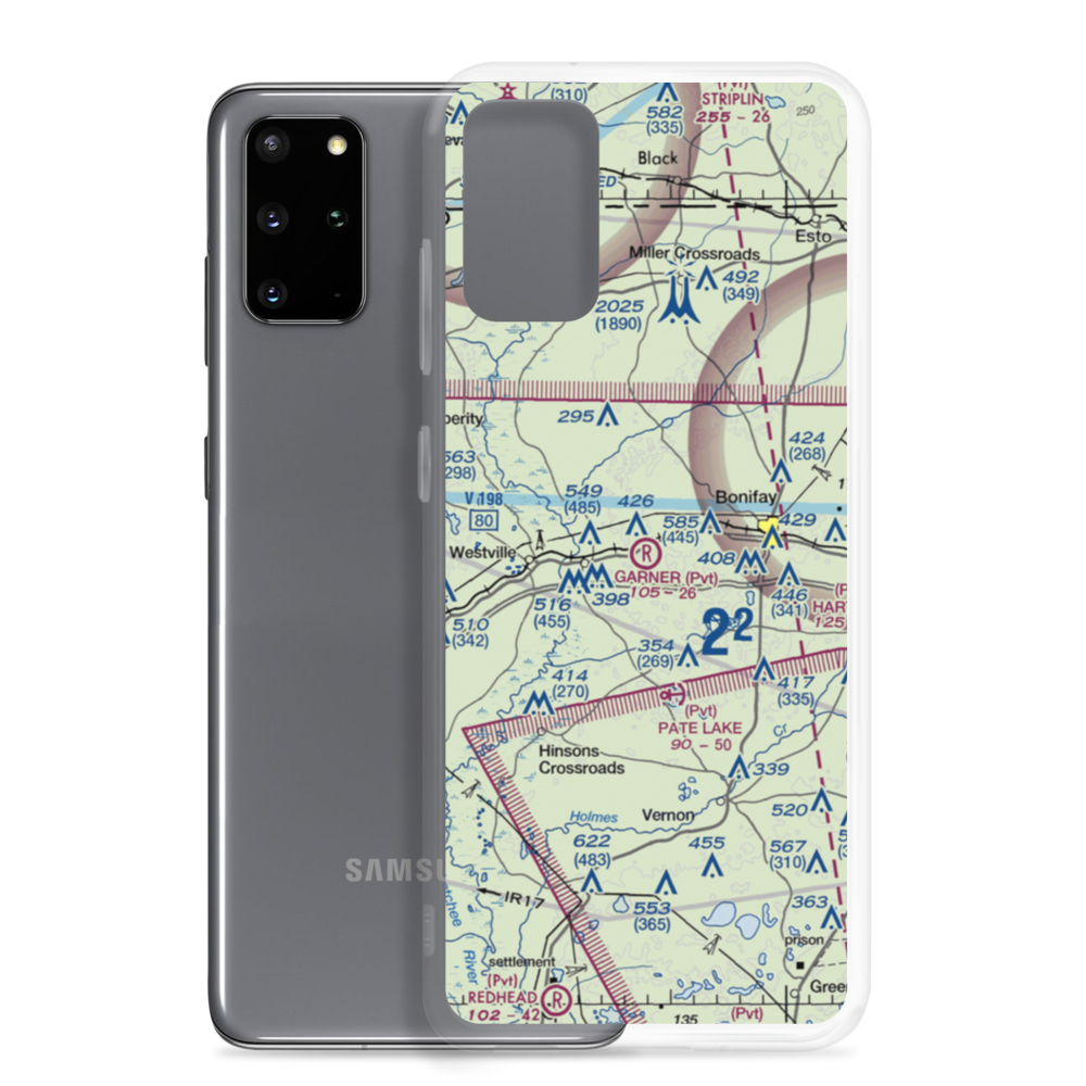 Garnair Airport (FA55) VFR Sectional Samsung Case Samsung Galaxy S20 Plus model shown