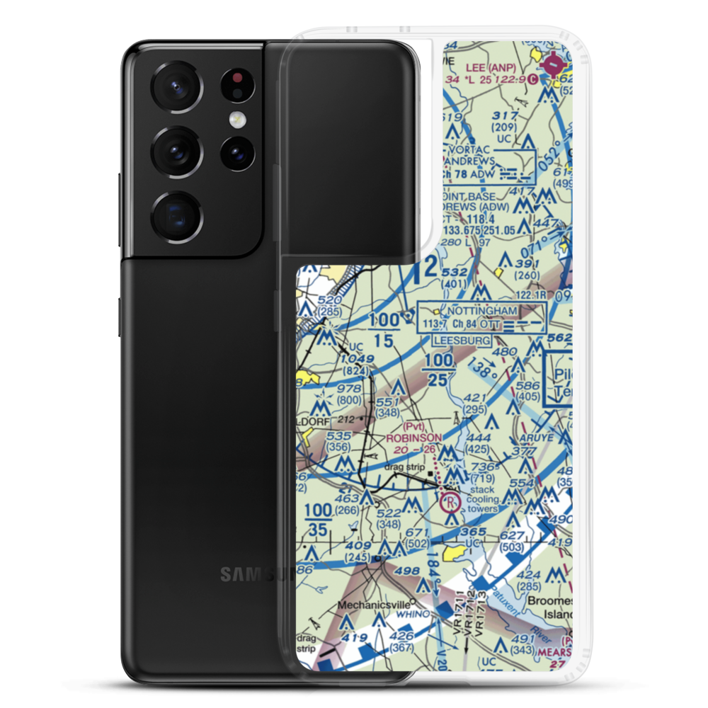 Garner Field (02MD) VFR Sectional Samsung Case Samsung Galaxy S21 Ultra model shown