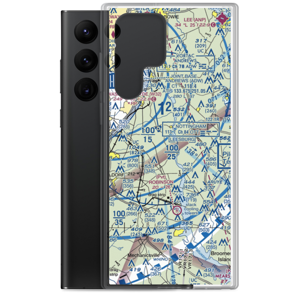 Garner Field (02MD) VFR Sectional Samsung Case Samsung Galaxy S22 Ultra model shown