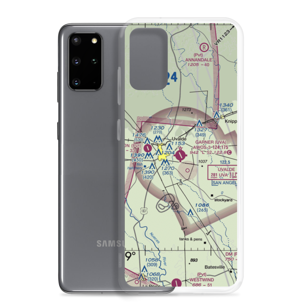 Garner Field (UVA) VFR Sectional Samsung Case Samsung Galaxy S20 Plus model shown