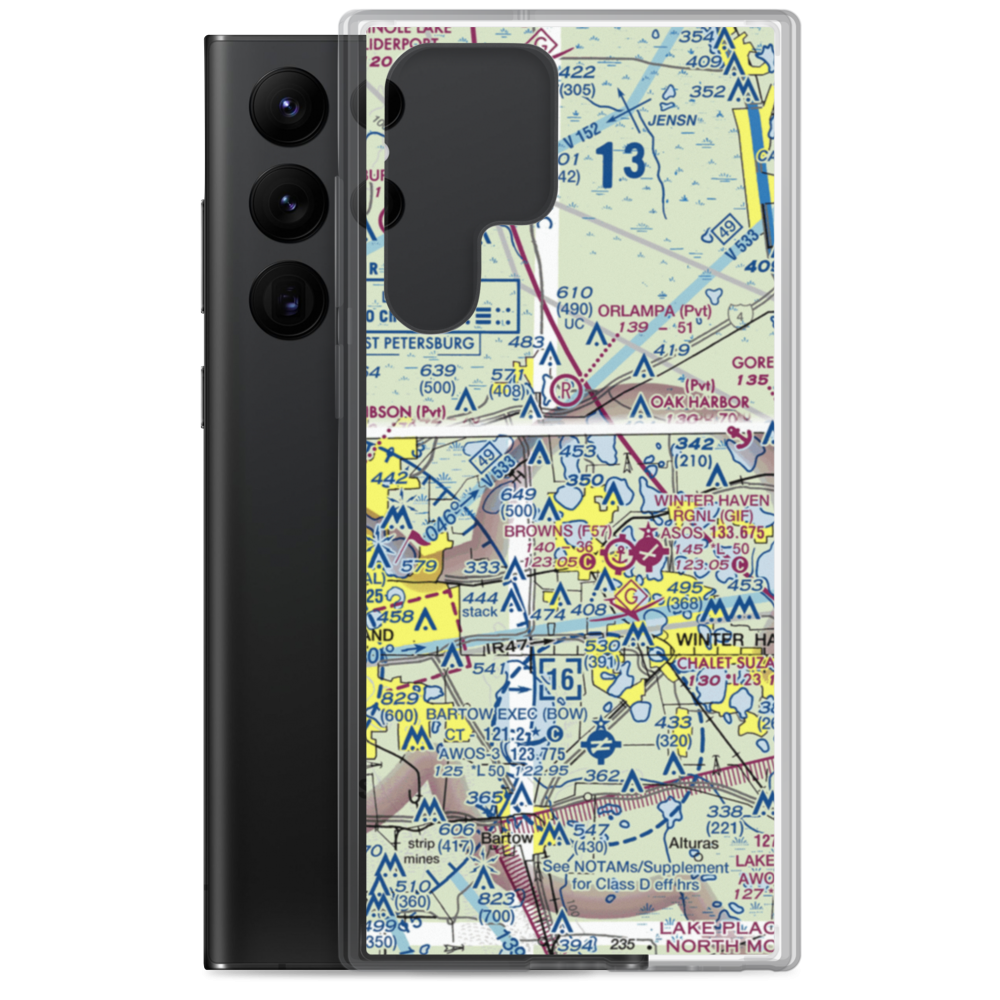 Garner Landing Seaplane Base (1FL0) VFR Sectional Samsung Case Samsung Galaxy S22 Ultra model shown