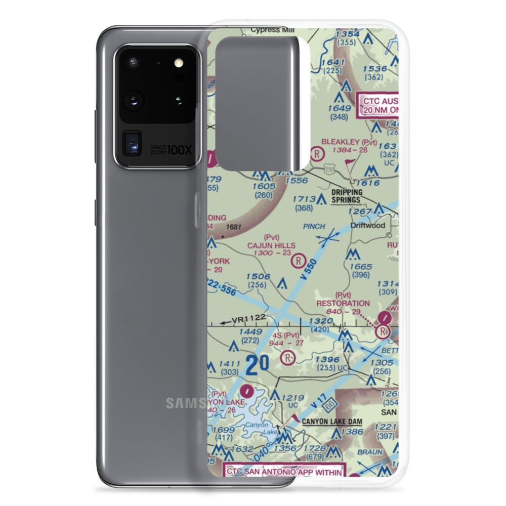 Garnett Ranch Airport (4XS9) VFR Sectional Samsung Case Samsung Galaxy S20 Ultra model shown