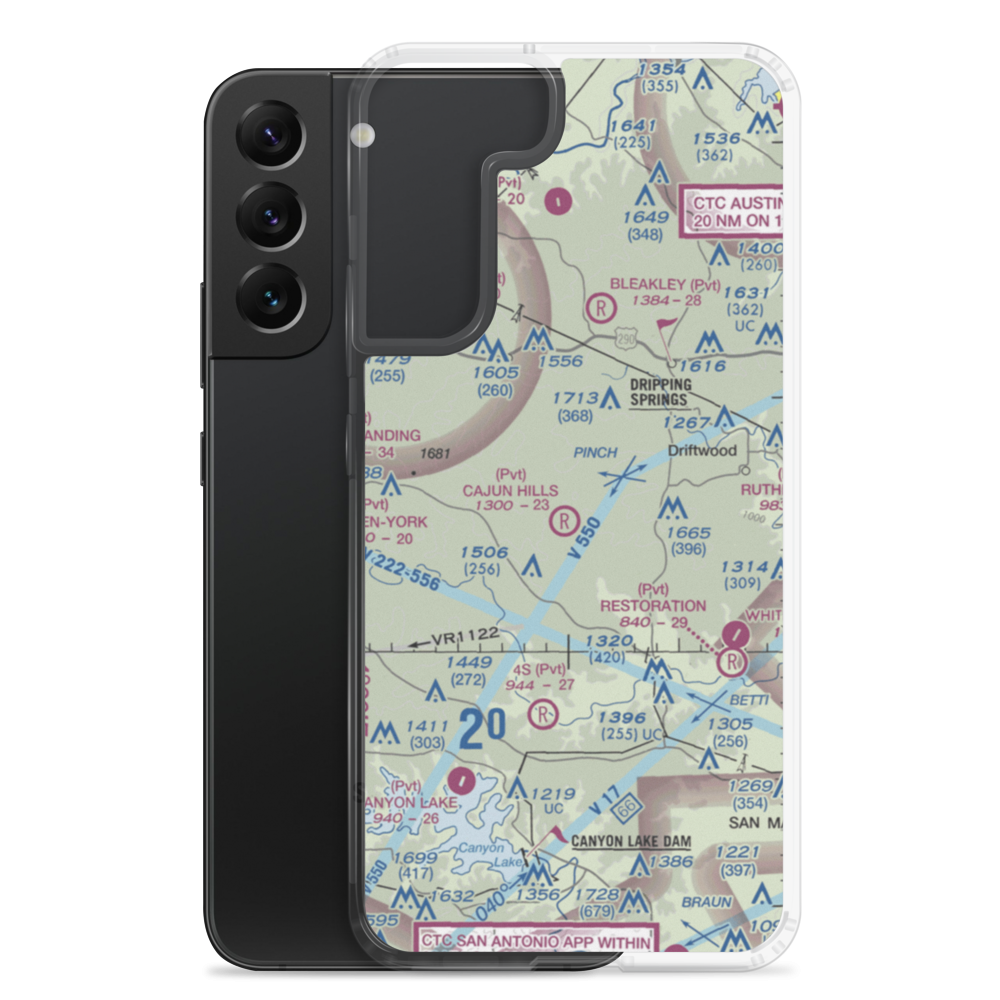 Garnett Ranch Airport (4XS9) VFR Sectional Samsung Case Samsung Galaxy S22 Plus model shown