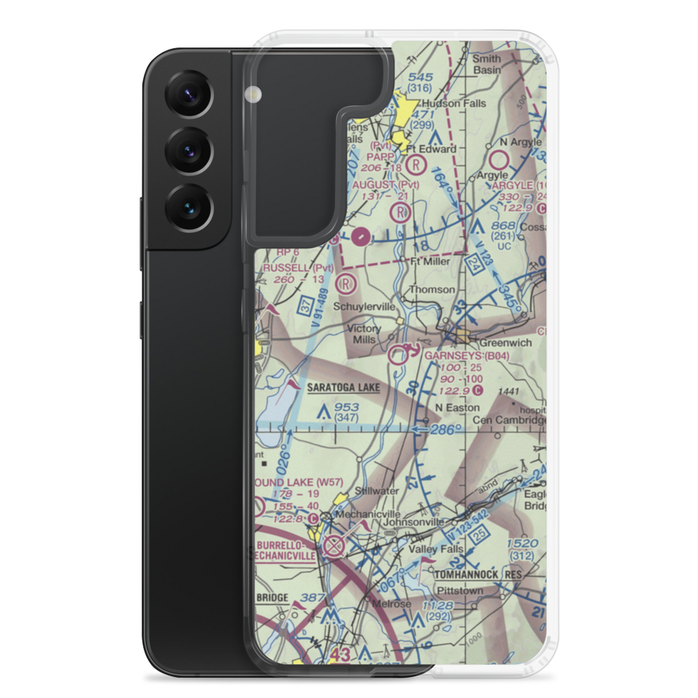 Garnseys Airport (B04) VFR Sectional Samsung Case Samsung Galaxy S22 Plus model shown