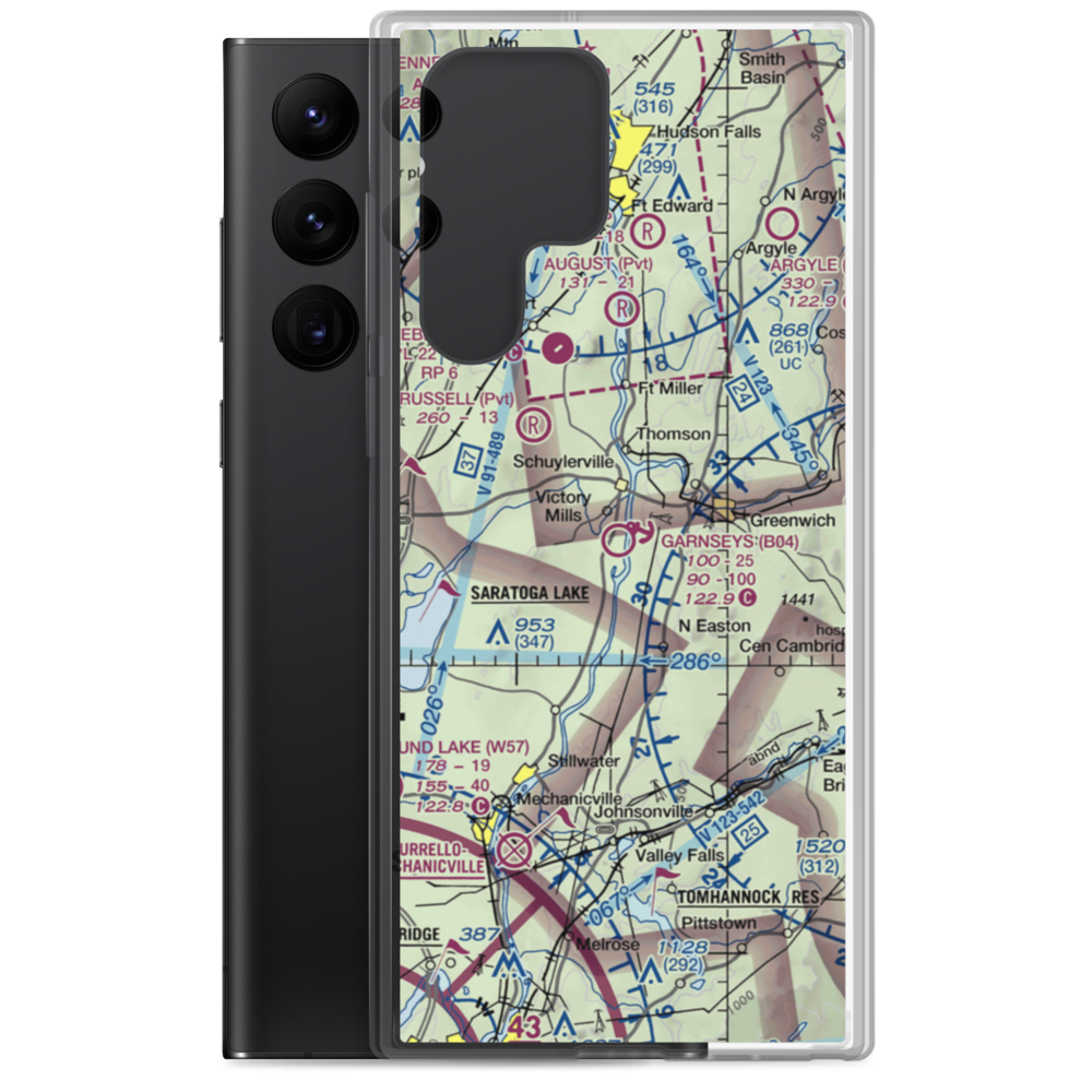 Garnseys Airport (B04) VFR Sectional Samsung Case Samsung Galaxy S22 Ultra model shown