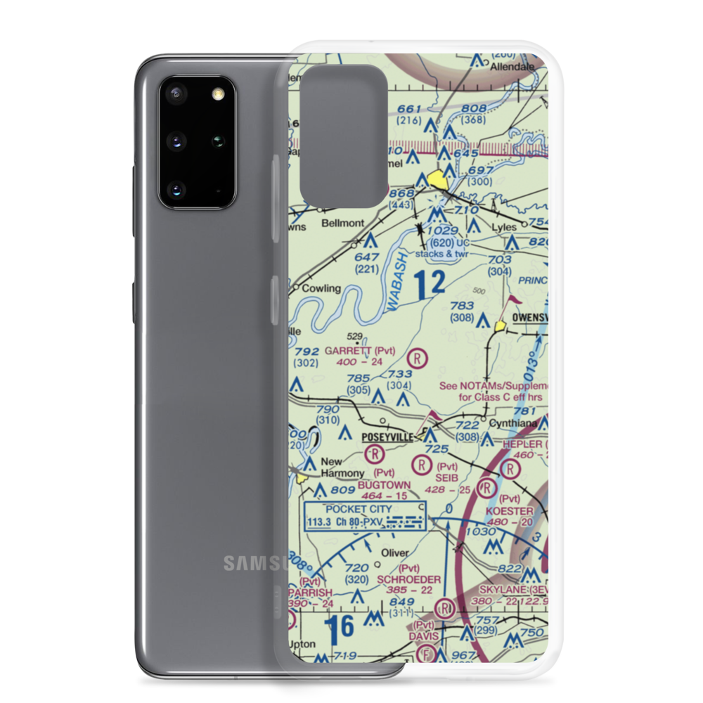 Garrett Field (7IN3) VFR Sectional Samsung Case Samsung Galaxy S20 Plus model shown