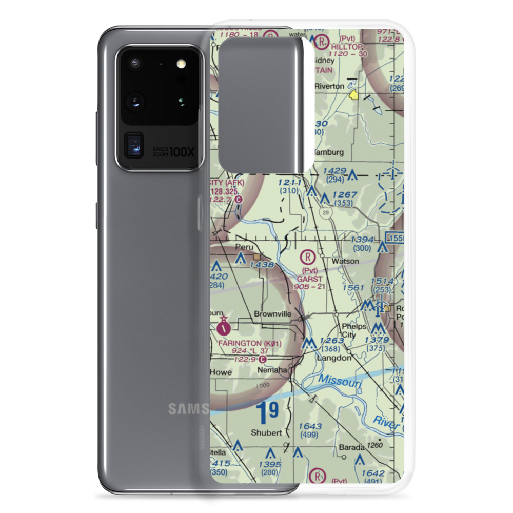 Garst Airport (MO17) VFR Sectional Samsung Case Samsung Galaxy S20 Ultra model shown