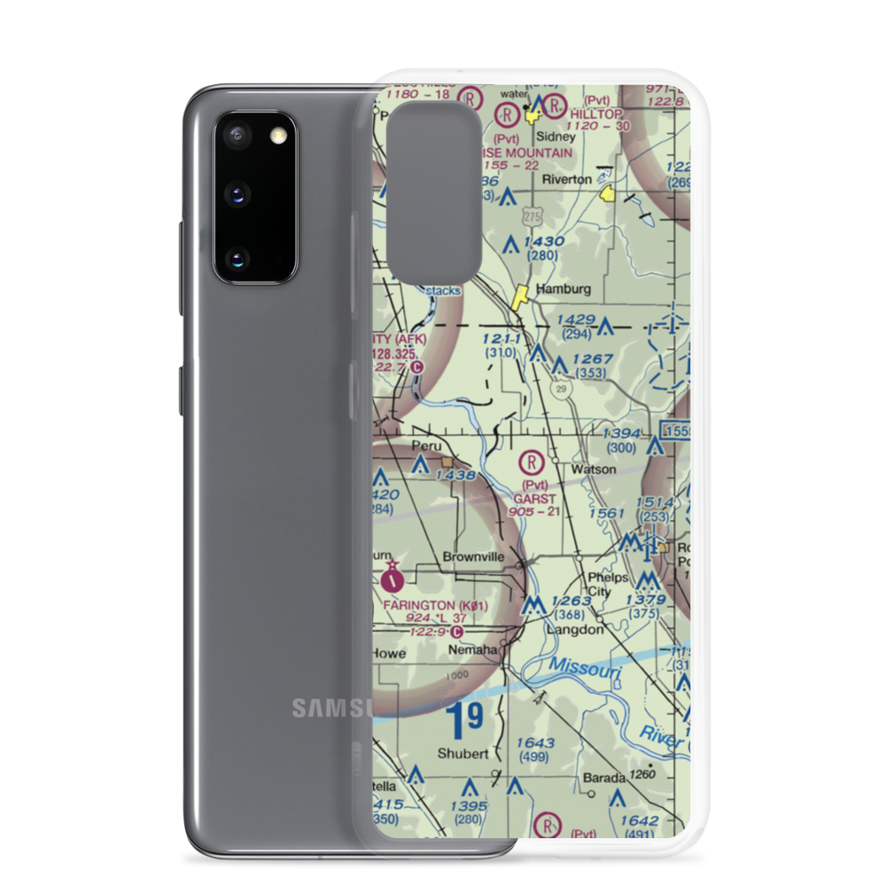 Garst Airport (MO17) VFR Sectional Samsung Case Samsung Galaxy S20 model shown