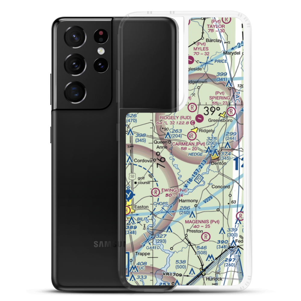 Gary Field (MD41) VFR Sectional Samsung Case Samsung Galaxy S21 Ultra model shown