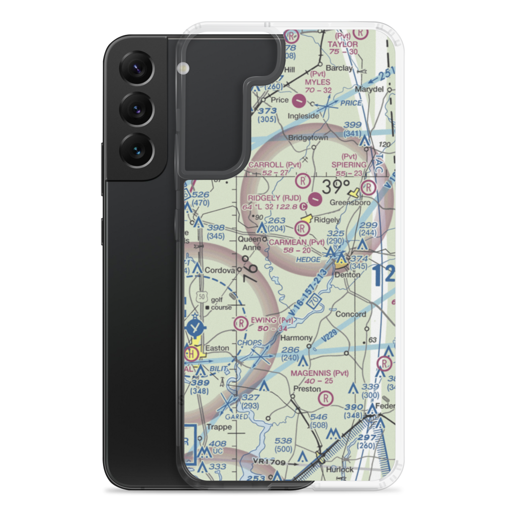Gary Field (MD41) VFR Sectional Samsung Case Samsung Galaxy S22 Plus model shown
