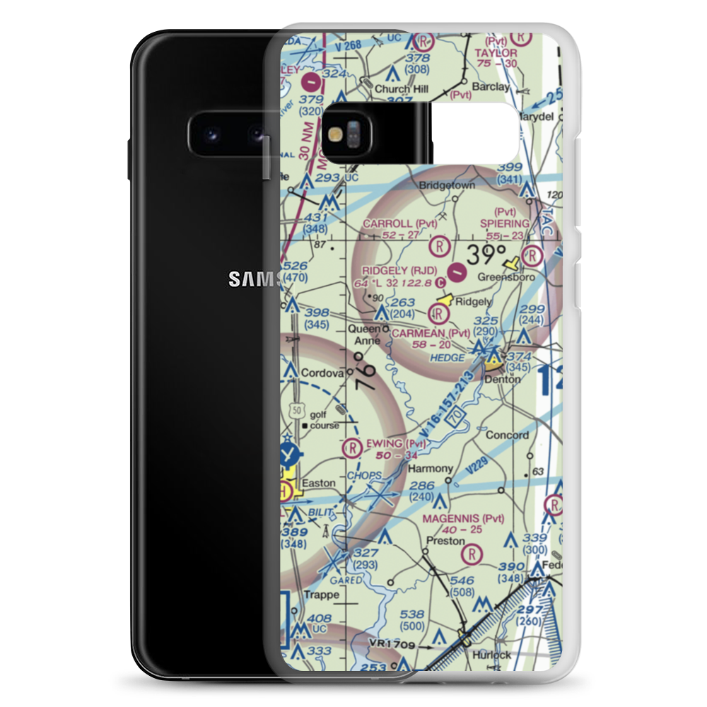 Gary Field (MD41) VFR Sectional Samsung Case Samsung Galaxy S10+ model shown