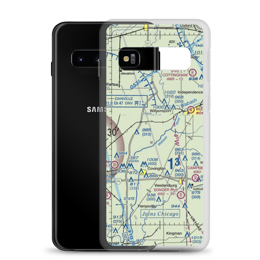 Gary Johnson Field (7IN7) VFR Sectional Samsung Case Samsung Galaxy S10 model shown