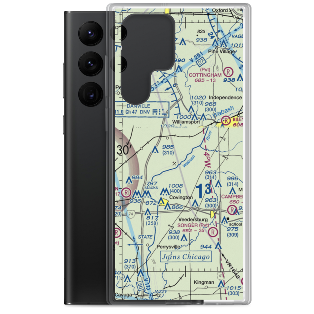 Gary Johnson Field (7IN7) VFR Sectional Samsung Case Samsung Galaxy S22 Ultra model shown