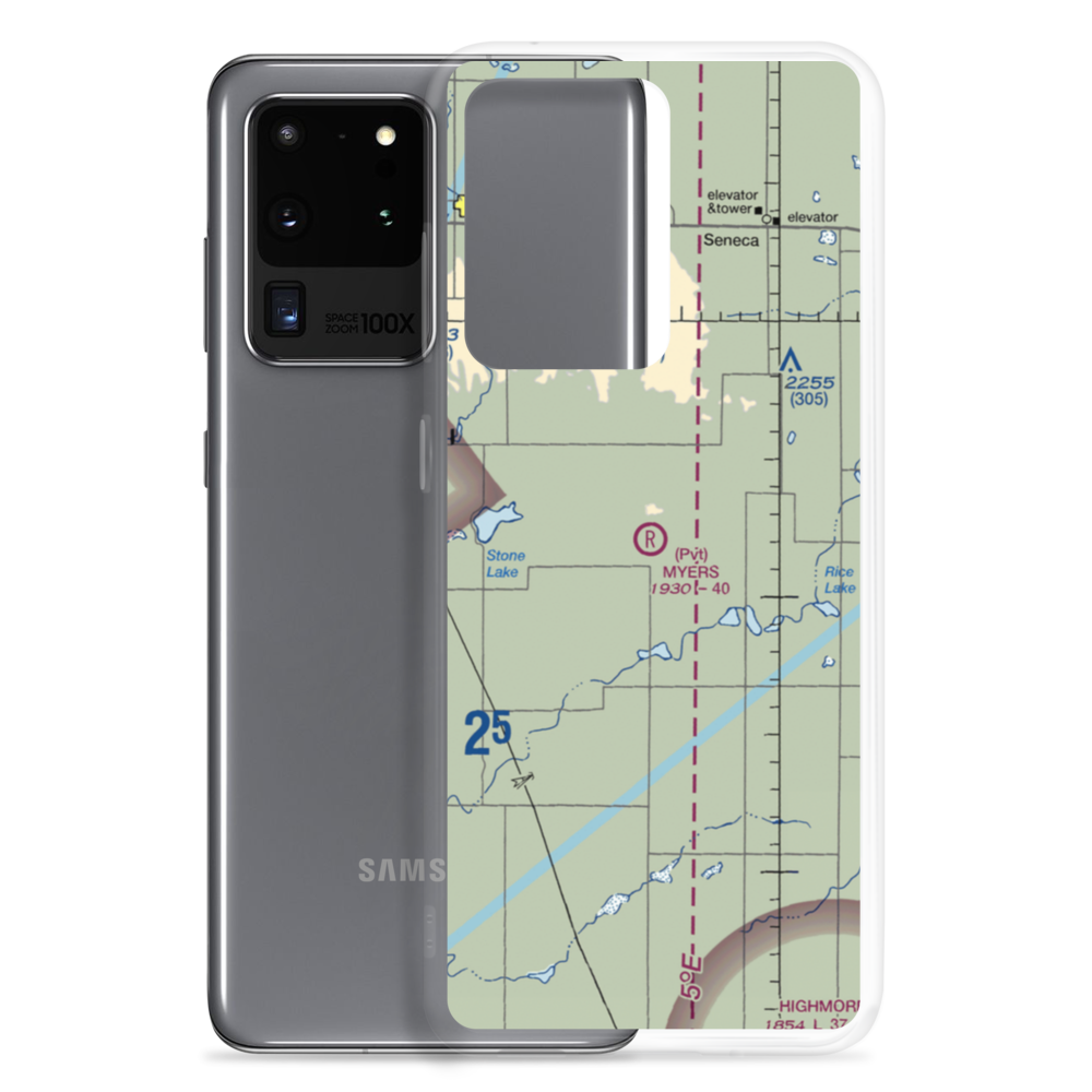 Gary Myers Airport (SD93) VFR Sectional Samsung Case Samsung Galaxy S20 Ultra model shown
