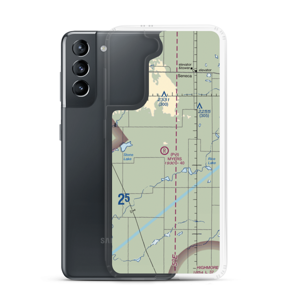 Gary Myers Airport (SD93) VFR Sectional Samsung Case Samsung Galaxy S21 model shown