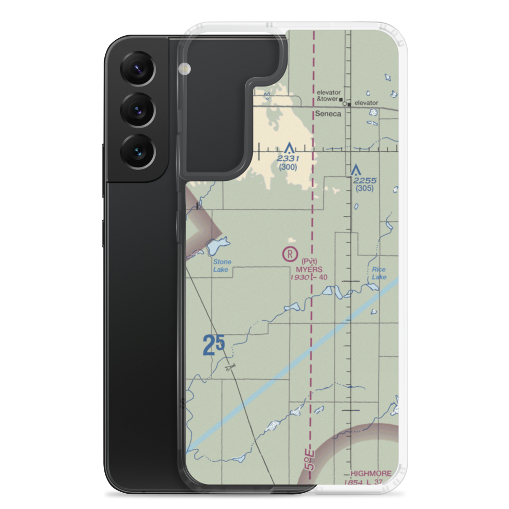 Gary Myers Airport (SD93) VFR Sectional Samsung Case Samsung Galaxy S22 Plus model shown