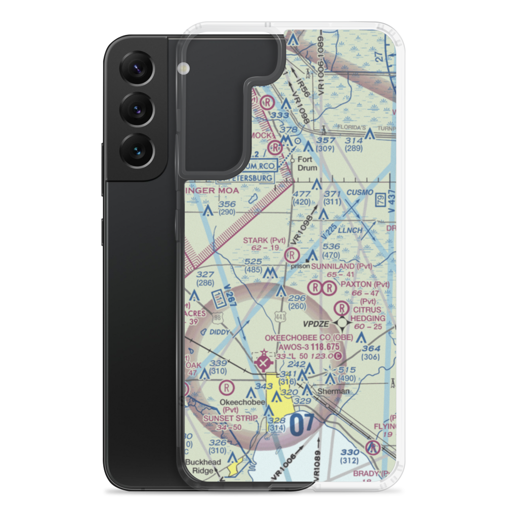 Gary Stark Airport (5FL6) VFR Sectional Samsung Case Samsung Galaxy S22 Plus model shown