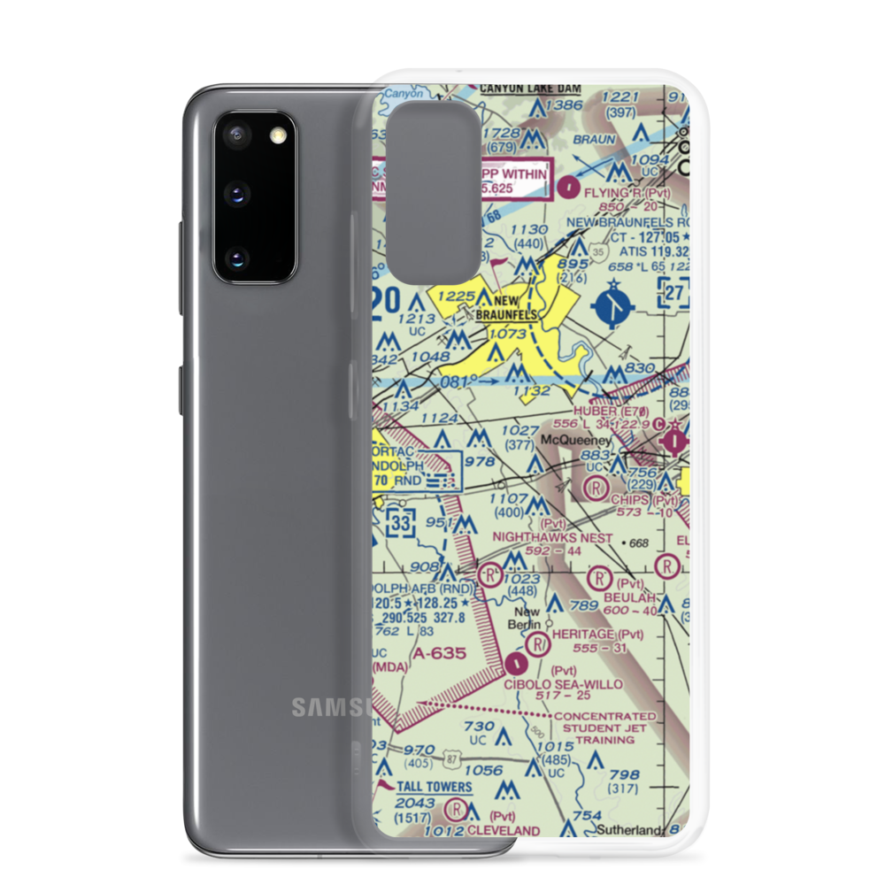 Gary's Airport (5XS4) VFR Sectional Samsung Case Samsung Galaxy S20 model shown