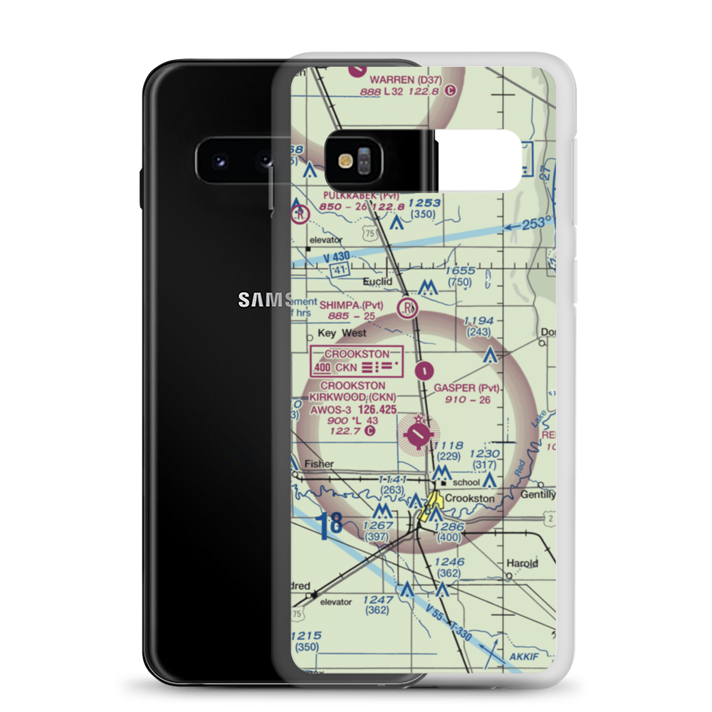 Gasper Airport (MY59) VFR Sectional Samsung Case Samsung Galaxy S10 model shown