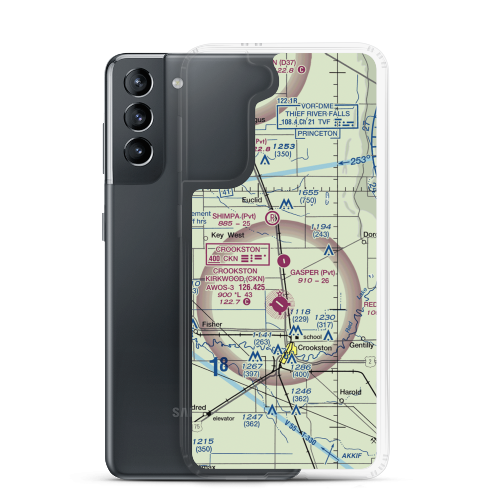 Gasper Airport (MY59) VFR Sectional Samsung Case Samsung Galaxy S21 model shown