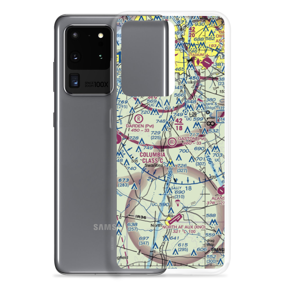 Gaston Airport (2SC8) VFR Sectional Samsung Case Samsung Galaxy S20 Ultra model shown