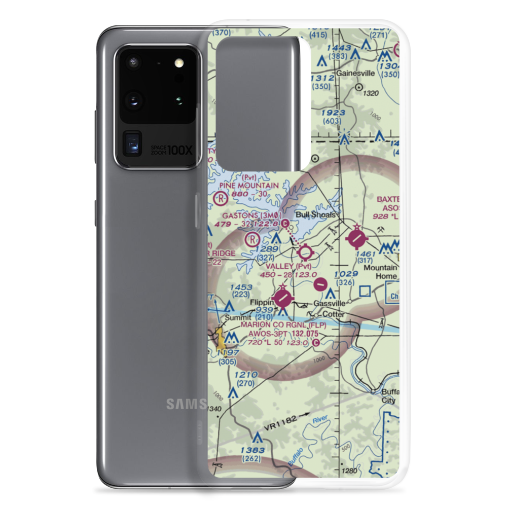 Gastons Airport (3M0) VFR Sectional Samsung Case Samsung Galaxy S20 Ultra model shown