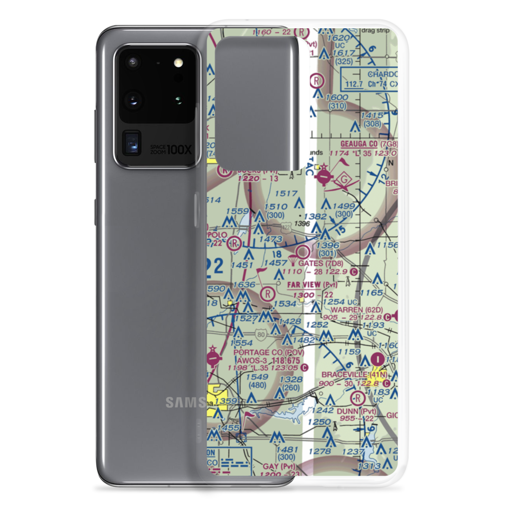 Gates Airport (7D8) VFR Sectional Samsung Case Samsung Galaxy S20 Ultra model shown