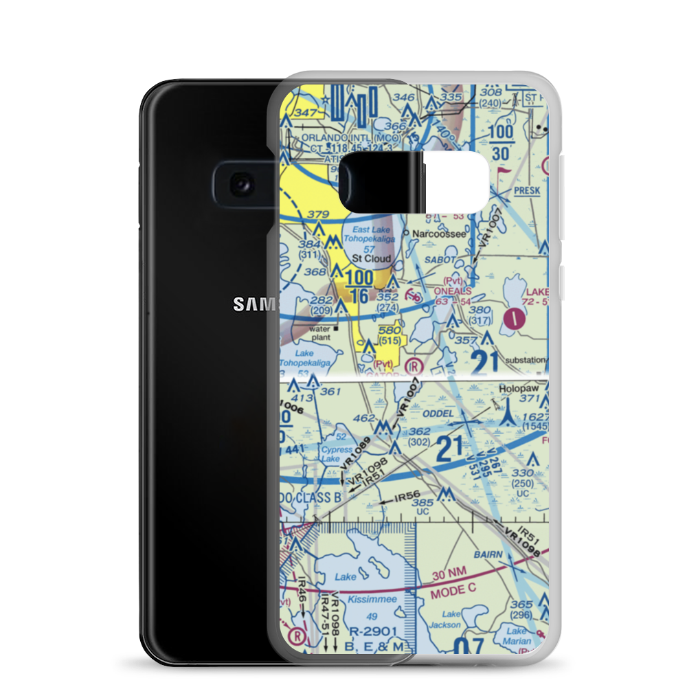 Gator Airpark (72FL) VFR Sectional Samsung Case Samsung Galaxy S10e model shown