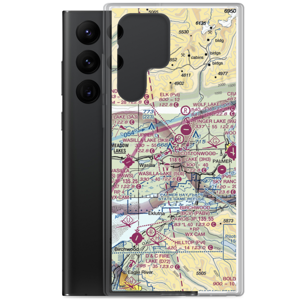 Gattis Strip (16AK) VFR Sectional Samsung Case Samsung Galaxy S22 Ultra model shown