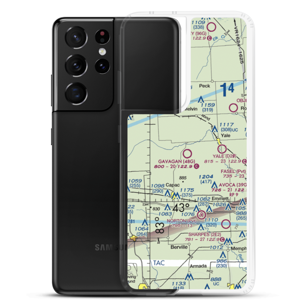 Gavagan Field (48G) VFR Sectional Samsung Case Samsung Galaxy S21 Ultra model shown