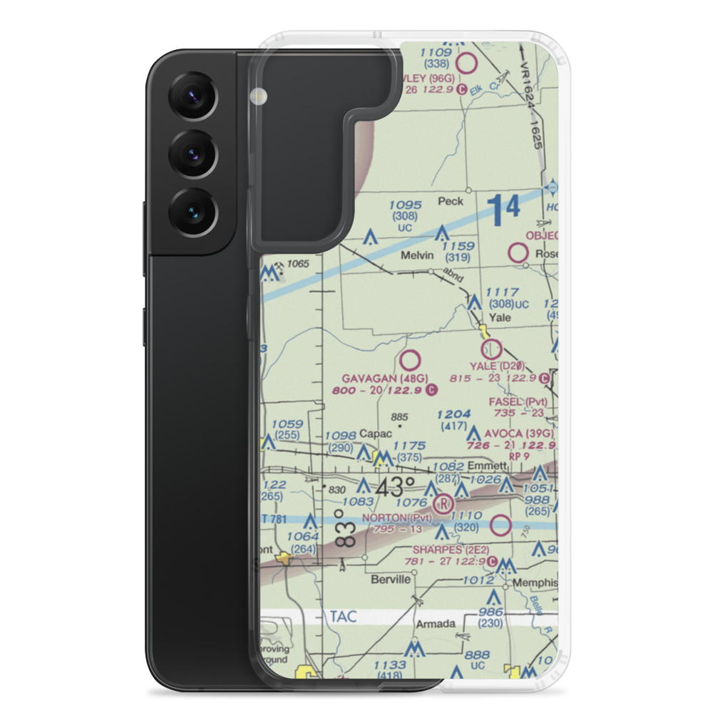 Gavagan Field (48G) VFR Sectional Samsung Case Samsung Galaxy S22 Plus model shown