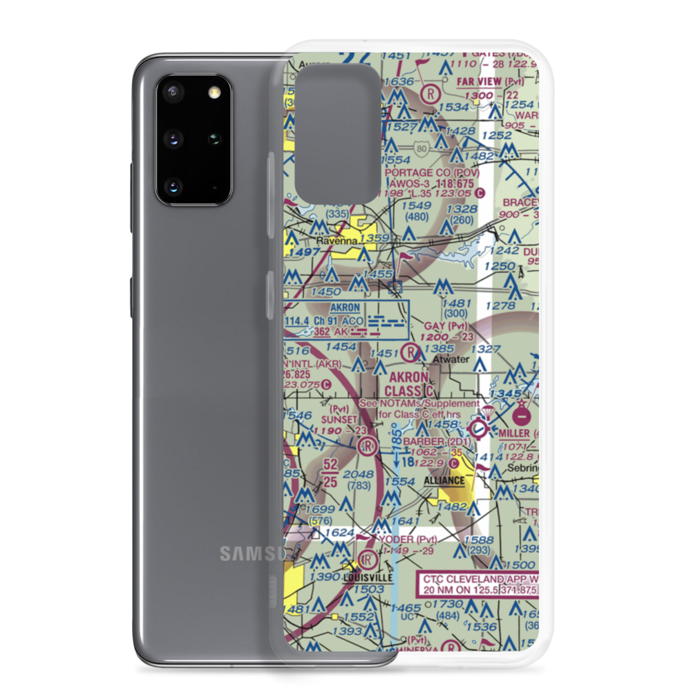 Gay Airport (93OH) VFR Sectional Samsung Case Samsung Galaxy S20 Plus model shown