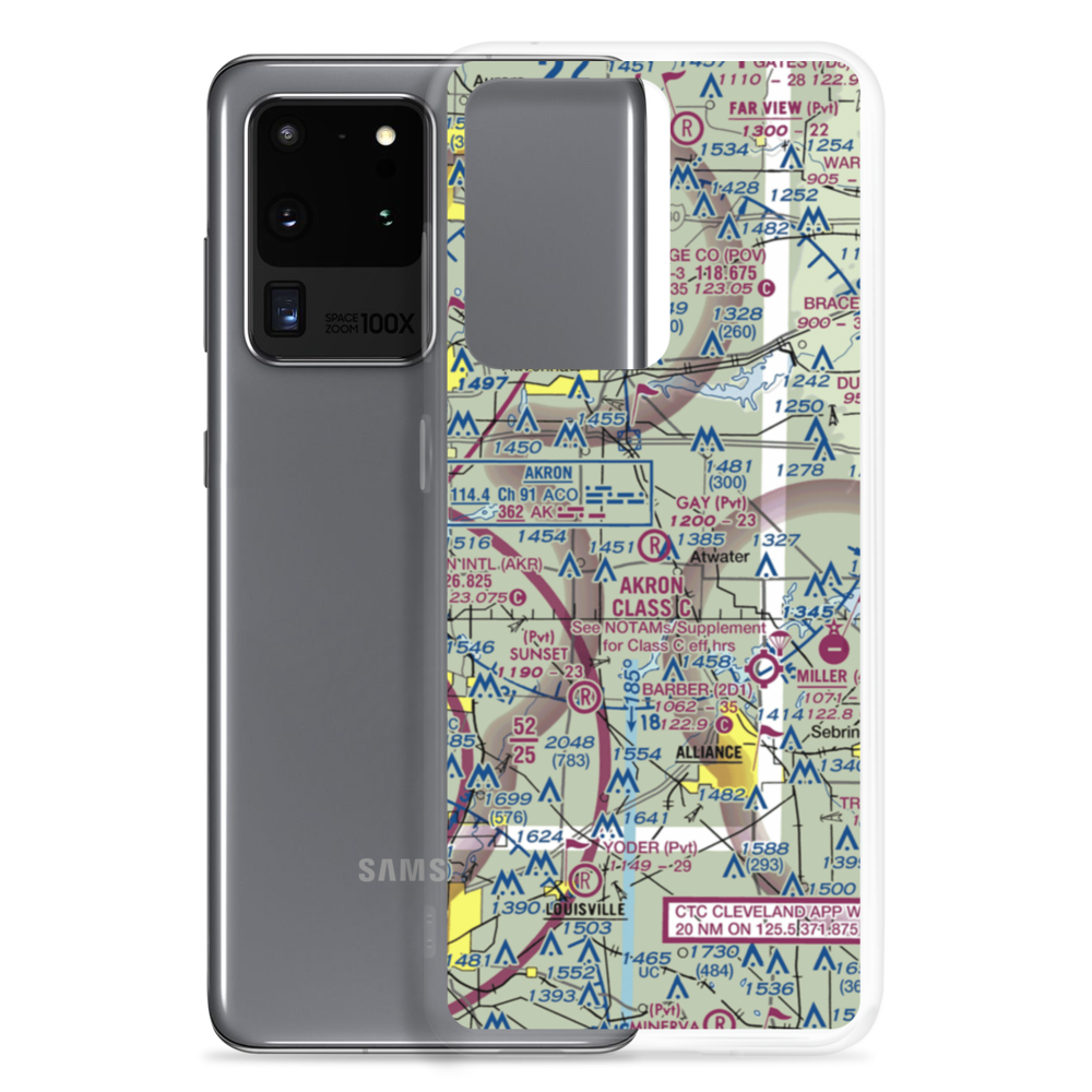 Gay Airport (93OH) VFR Sectional Samsung Case Samsung Galaxy S20 Ultra model shown