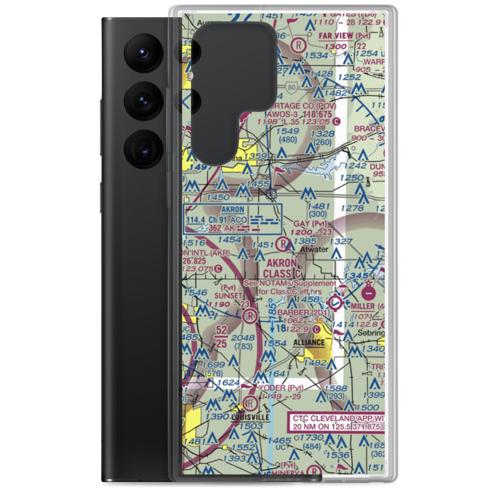 Gay Airport (93OH) VFR Sectional Samsung Case Samsung Galaxy S22 Ultra model shown