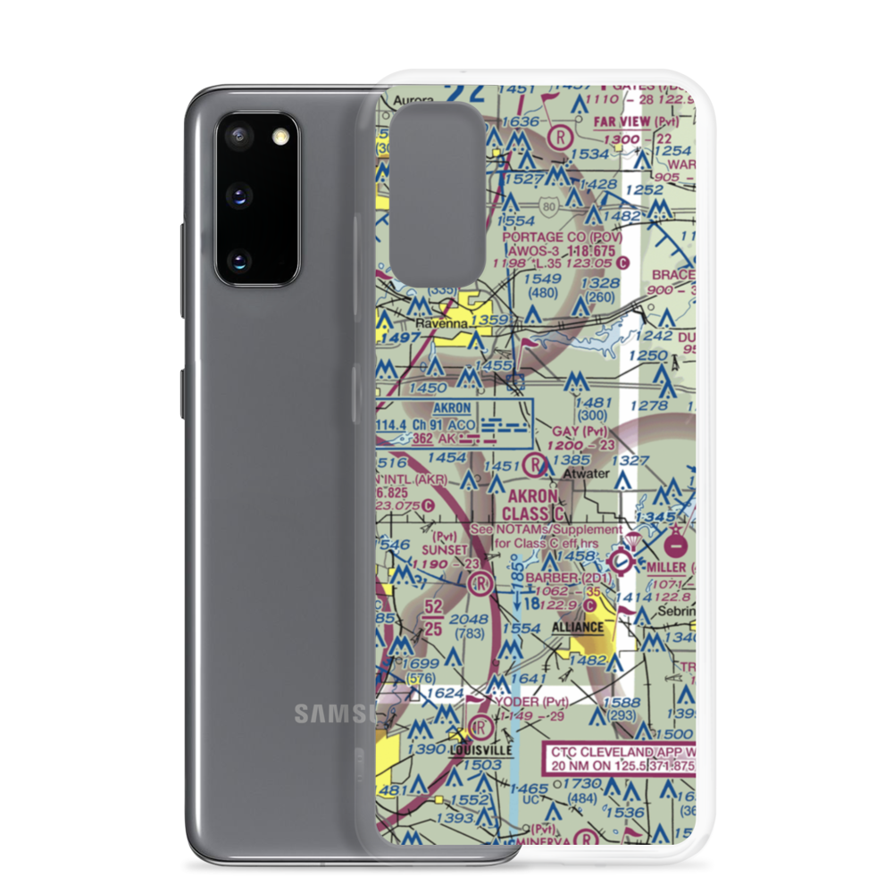 Gay Airport (93OH) VFR Sectional Samsung Case Samsung Galaxy S20 model shown