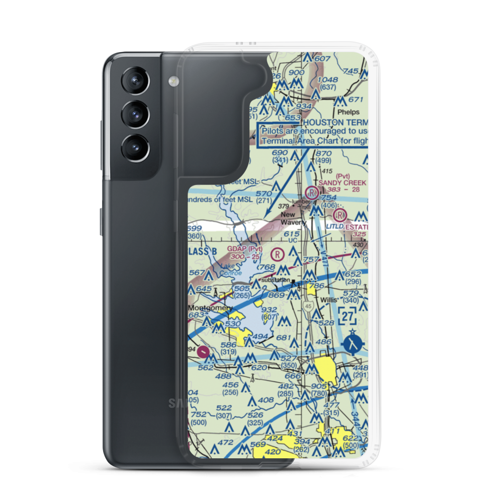 Gdap Air Ranch Airport (97TS) VFR Sectional Samsung Case Samsung Galaxy S21 model shown