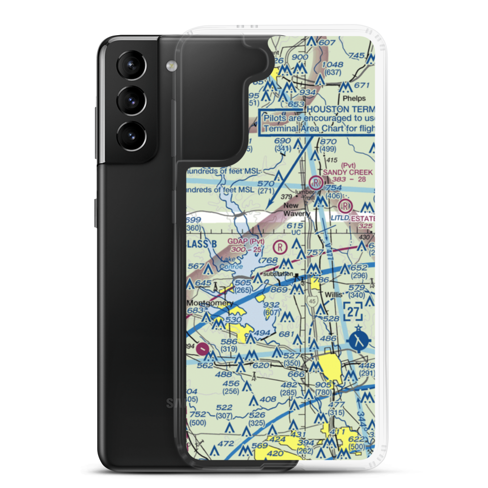 Gdap Air Ranch Airport (97TS) VFR Sectional Samsung Case Samsung Galaxy S21 Plus model shown