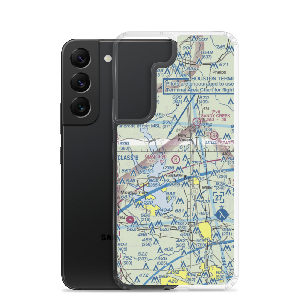 Gdap Air Ranch Airport (97TS) VFR Sectional Samsung Case Samsung Galaxy S22 model shown