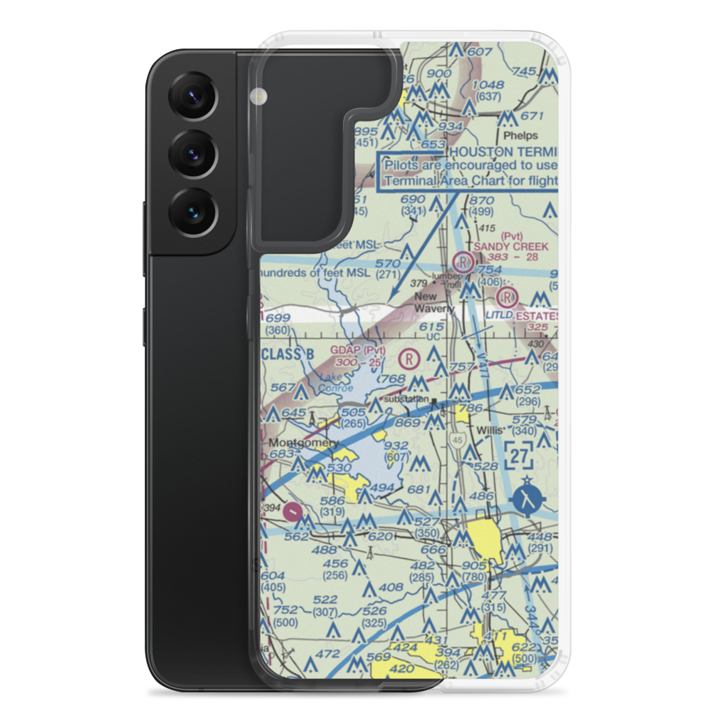 Gdap Air Ranch Airport (97TS) VFR Sectional Samsung Case Samsung Galaxy S22 Plus model shown