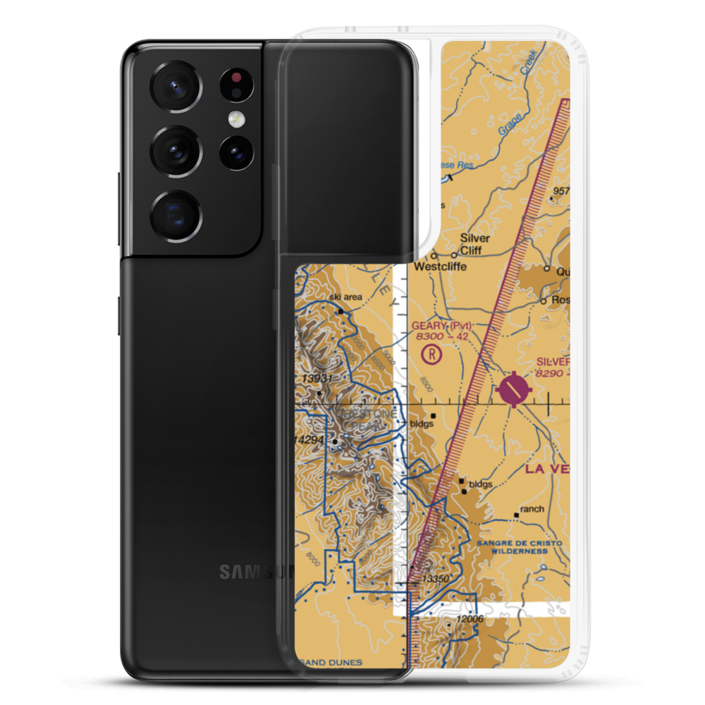 Geary Ranch Airport (CO65) VFR Sectional Samsung Case Samsung Galaxy S21 Ultra model shown