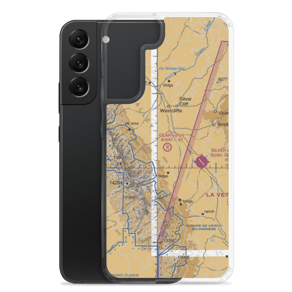 Geary Ranch Airport (CO65) VFR Sectional Samsung Case Samsung Galaxy S22 Plus model shown