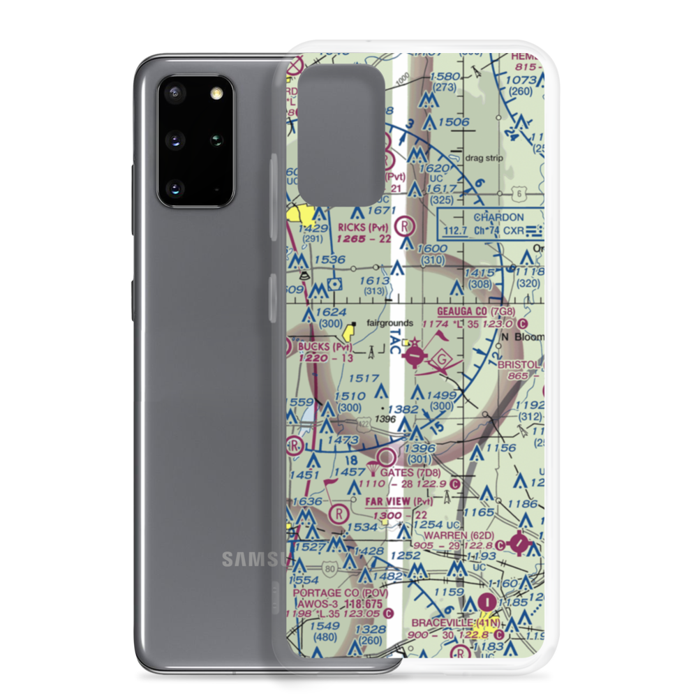 Geauga County Airport (7G8) VFR Sectional Samsung Case Samsung Galaxy S20 Plus model shown